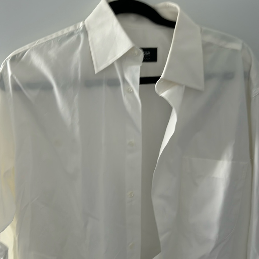 Plain White Button Down - image 1